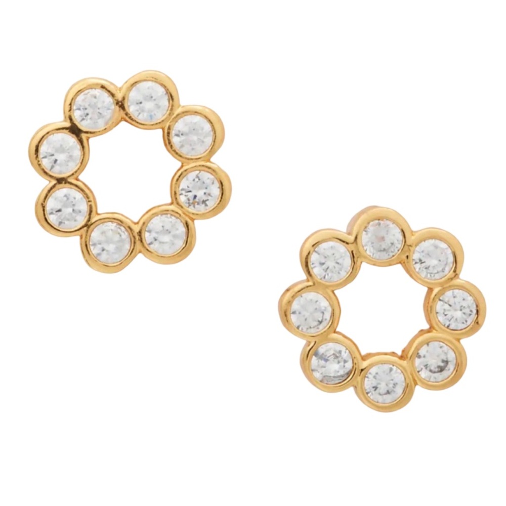 KATE SPADE • Gold Full Circle Earrings - Picture 1 of 4